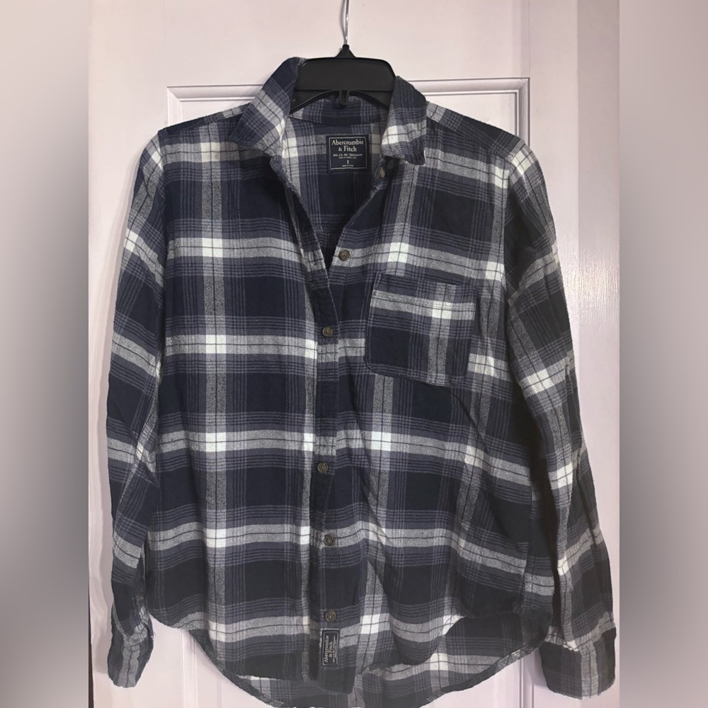 Abercrombie & Fitch Flannel Button Down SZ S Gorpcore